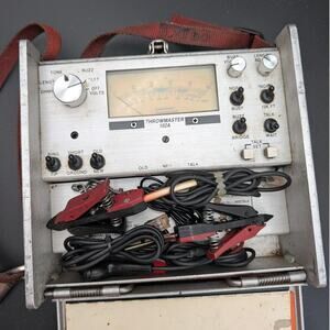 Vintage Industrial Technology Throwmaster 102A Telephone Cable Tester w Leads